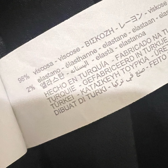 Zara black Satin Effect button blouse - Picture 8 of 9